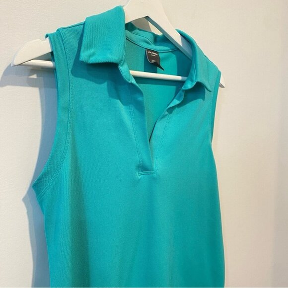 Sleeveless Collared Shirt in Teal Size L Perfect for Golf or Tennis - Picture 14 of 14